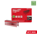 image of Milwaukee Insulated Cable Staples MNM1-600 - 1 in - Galvanized Steel - 3/4 in Crown