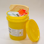 image of Spilfyter Grab & Go 4 gal Base Neutralizing Powder Bucket Spill Kit - 810042-42262