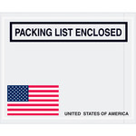 image of Packing List Enclosed Envelopes - 5.5 in x 4.5 in - 2 Mil Poly Thick - SHP-8243