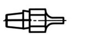 image of Weller 0051315299 Desolder - Eccentric Tip - Desolder - Eccentric - 22555