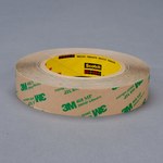 image of 3M 468MP Clear Transfer Tape - 9 in Width x 180 yd Length - 5.2 mil Thick - Polycoated Kraft Paper Liner - 18864