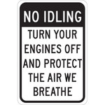 image of Brady B-555 Aluminum Rectangle Stop Signs, Traffic Control Signs & Banners Sign - 12 in Width x 18 in Height - 124410