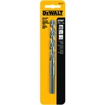 image of Dewalt 27/64 in Jobber Length Drill Bit DW1127 - Split 135° Point - Black & Gold Finish - 5 1/2 in Overall Length - 3.94 in Flute - High-Speed Steel - 3-Flatted Shank