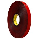 image of 3M 4646 Gray VHB Tape - 1 in Width x 36 yd Length - 25 mil Thick