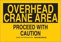 image of Brady B-555 Aluminum Rectangle Equipment Safety Sign - 10 in Width x 7 in Height - 123845