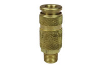 image of Coilhose Automatic Six Ball Coupler 14A2M - 1/8 in MPT Thread - Brass - 92313