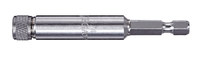image of Vega Tools 1/4 in Magnetic Screw Cap Bit Holder 160MH1CC - 1/4 in-Hex Shank - Stainless Steel - 2 3/8 in Length - Stainless Steel Finish - 00353