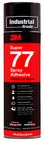 image of 3M Super 77 Multipurpose Spray Adhesive Clear Aerosol 24 fl oz Aerosol Can - 21210 - 16.75 oz Net Weight