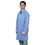 image of Desco Statshield 73600 ESD / Anti-Static Lab Coat - X-Small - Blue - DESCO 73600