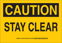 image of Brady B-555 Aluminum Rectangle Yellow Equipment Safety Sign - 10 in Width x 7 in Height - 124707