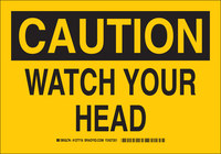 image of Brady B-555 Aluminum Rectangle Yellow Equipment Safety Sign - 10 in Width x 7 in Height - 127716