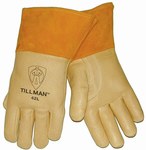 image of Tillman Yellow/Gold Large Grain Pigskin Welding Glove - Straight Thumb - 42 L