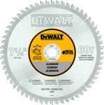image of Dewalt Circular Saw Blade DWA7758 - 7 1/4 in Diameter - Titanium Carbide