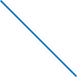 image of Blue Paper Twist Ties - 0.1875 in x 5 in - 6753