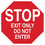 image of Brady B-555 Aluminum Octagon Red Stop Signs, Traffic Control Signs & Banners Sign - 24 in Width x 24 in Height - 124556