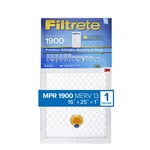 image of 3M Filtrete Premium Allergen, Bacteria & Virus 16 in x 25 in x 1 in S-UA01-4 MERV 13, 1900 MPR Air Filter - 08233