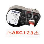 image of Brady M4C-1000-595-WT-RD All-Weather Labels - 1 in x 25 ft - Vinyl - Red on White - B-595 - 59267