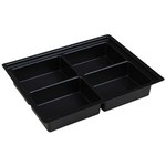 image of Protektive Pak Black Kitting Tray - 8 1/8 in Length - 6 5/16 in Wide - 1 7/16 in Deep - 39208
