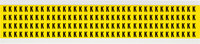 image of Brady 3400-K Letter Label - Black on Yellow - 1/4 in x 3/8 in - B-498 - 34021