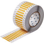 image of Brady Permasleeve 2HT-125-2-YL-S-2 Die-Cut Printer Sleeve - 2 in x 0.235 in - Polyolefin - Yellow - B-345 - 65321