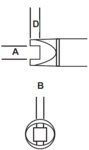 image of Metcal Smartheat SMTC-136 Rework Cartridge - Slot - 136