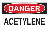 image of Brady B-120 Fiberglass Reinforced Polyester Rectangle White Chemical Warning Sign - 10 in Width x 7 in Height - 70206