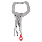 image of Milwaukee TORQUE LOCK Locking C-Clamp 48-22-3532 - 6 in - 2 in Capacity - 2.125 in Throat - 400 lb Pressure