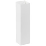 image of White Deluxe Gift Box Bottoms - 4 in x 4 in x 15 in - 3392