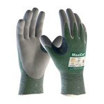 image of PIP ATG MaxiCut 18-570 Gray Medium Cut-Resistant Gloves - ANSI A2 Cut Resistance - Nitrile Palm & Fingertips Coating - 8.7 in Length - 18-570/M