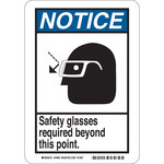 image of Brady B-120 Fiberglass Reinforced Polyester Rectangle White PPE Sign - 7 in Width x 10 in Height - 44999