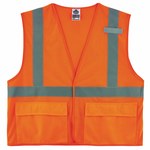image of Ergodyne Glowear High-Visibility Vest 8220HL 21135 - Size Large/XL - High-Visibility Orange