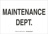image of Brady B-555 Aluminum Rectangle White Door Sign - 14 in Width x 10 in Height - 132116
