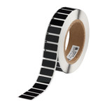 image of Brady THTEP-171-593-.5BK Die-Cut Printer Label Roll - 1.6 in x 0.49 in - Polyester - Black - B-593 - 64416