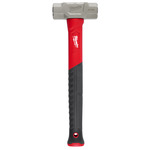image of Milwaukee Forged Steel Engineer Hammer 48-22-9312 - Rubber Flared Handle - 40 oz Head