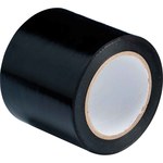 image of Brady Black Floor Marking Tape - 4 in Width x 108 ft Length - 0.0055 in Thick - 01502