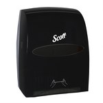 Kimberly-Clark Scott Essential 1 Standard Roll Smoke Hard Roll Towel Dispenser - 1 Standard Roll Capacity - Pull Out by Hand Dispensing - 16.13 in Overall Length - 12.63 in Width - 46253