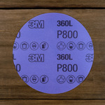 image of 3M Hookit 360L Hook & Loop Disc 55722 - Aluminum Oxide - 5 in - P800 - Super Fine