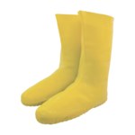 image of Global Glove Frogwear Chemical-Resistant Boots B260/LG - Size Large - Latex - Yellow - B260 LG