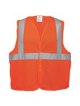 image of Global Glove FrogWear HV High-Visibility Surveyor's Vest GLO-006V-LG - Size Large - High-Visibility Orange - GLO-006V LG