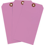 image of Brady 102126 Pink Rectangle Cardstock Blank Tag - 2 7/8 in 2 7/8 in Width - 5 3/4 in Height - 01350