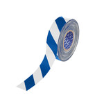 image of Brady ToughStripe Max Blue, White Marking Tape - 2 in Width x 100 ft Length - 0.024 in Thick - 62908