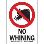 image of Brady B-401 Polystyrene Rectangle White Humorous Sign - 7 in Width x 10 in Height - 38076