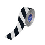 image of Brady ToughStripe Max Black, White Marking Tape - 3 in Width x 100 ft Length - 0.024 in Thick - 62898