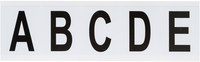 image of Brady 9714-LTR KIT Letters Label Kit - Black on White - 1 13/16 in x 2 1/4 in - 97712