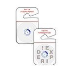 image of Brady Red on White Pre-Printed Vehicle Hang Tag - 3 in Width - 5 in Height - 95678