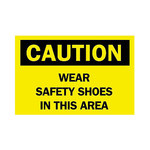 image of Brady B-302 Polyester Rectangle Yellow PPE Sign - 14 in Width x 10 in Height - Laminated - 88584