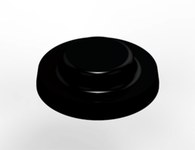 image of 3M Bumpon SJ6115 Black Bumper/Spacer Pad - Cylindrical Shaped Bumper - 0.625 in Width - 0.187 in Height - 25285