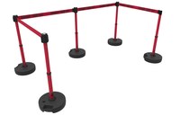 image of Banner Stakes Plus X5 Barrier Set - Red - BANNER STAKES PL4594