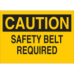 image of Brady B-555 Aluminum Rectangle Yellow Confined Space Sign - 14 in Width x 10 in Height - 40987