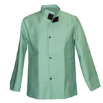 image of Chicago Protective Apparel Green Large FR-7A Cotton/Proban Welding Coat - 30 in Length - 600-GW-315 LG